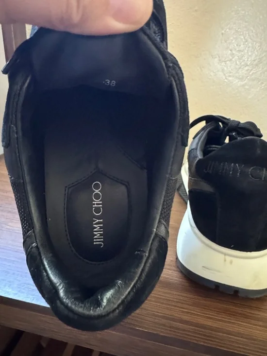 Jimmy Choo Black Raine Sneakers - Picture 5 of 8